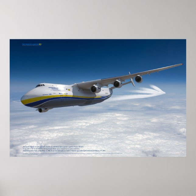 Poster An-225 Mriya: Maior Aeronave do Mundo 3D (Frente)