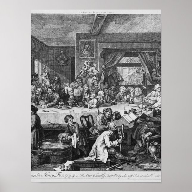 Pôster An Election Entertainment, 1755 (Frente)