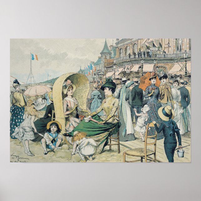 Pôster An Elegant Beach, 1887 (Frente)