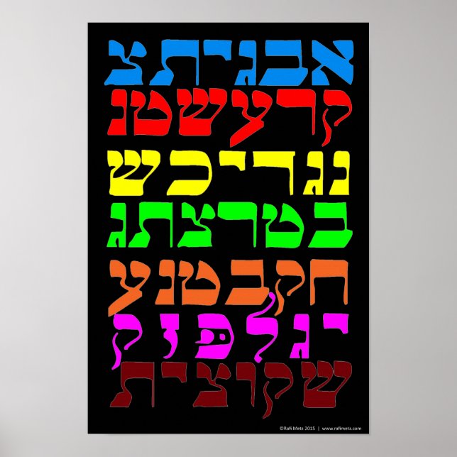 Poster Ana B' Koach nas sete cores (Frente)