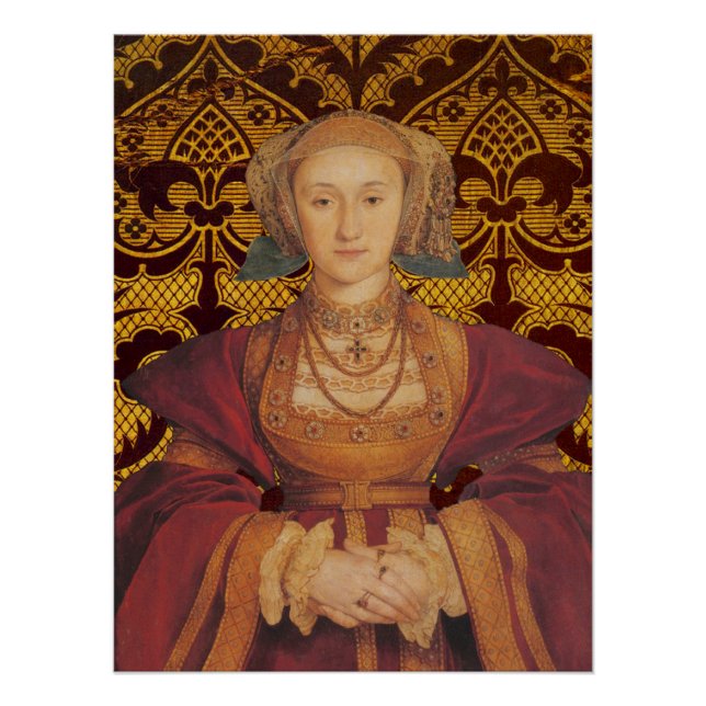 Pôster Ana de Cleves, Rainha da Inglaterra Retrato (Frente)
