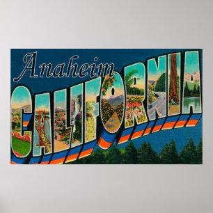 Pôster Anaheim, Califórnia - grandes cenas da letra