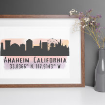 Anaheim Skyline Latitude e Longitude