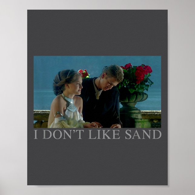 Poster Anakin &amp; Padme Movie Ster I Don't Like Sand  (Frente)