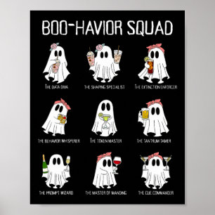Poster Análise de Comportamento de Esquadrão de Boo Compo