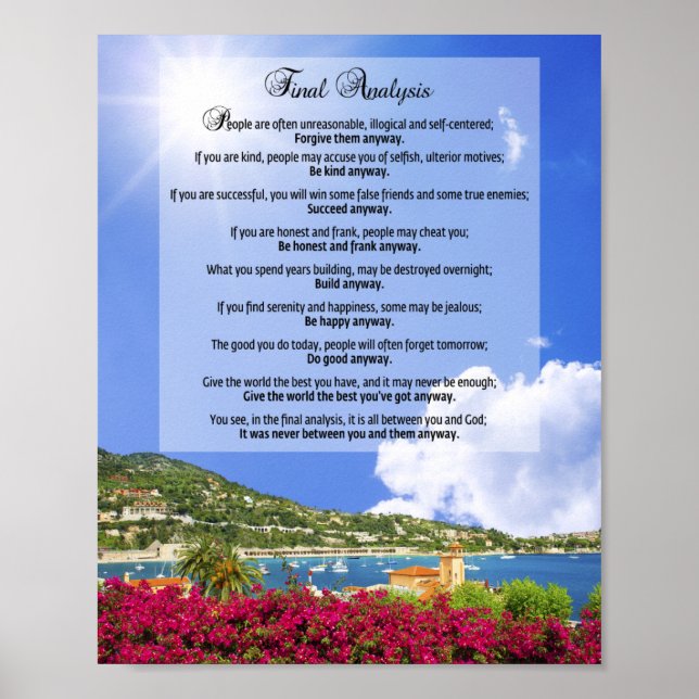 Poster Análise final: "Faça assim mesmo" (Frente)