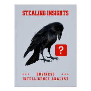 Pôster Analista de Inteligência de Negócios Crow