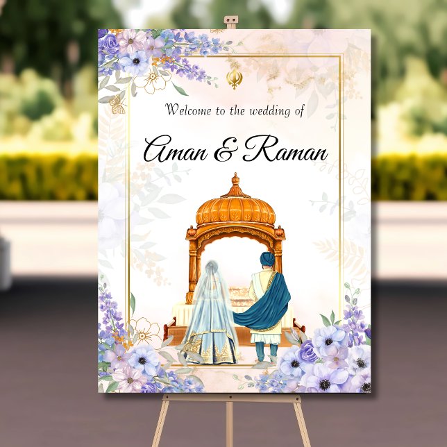 Poster Anand Karaj sinal de boas-vindas Sikh (Criador carregado)