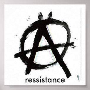 Pôster anarquia, ressistance