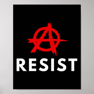 Poster Anarquismo - Anarquista - Resistência