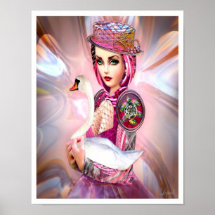 Poster Anatidae Cyborg e Swan