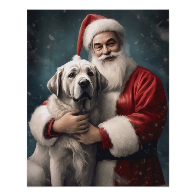 Pôster Anatólia Shepherd com o Natal do Papai Noel (Frente)