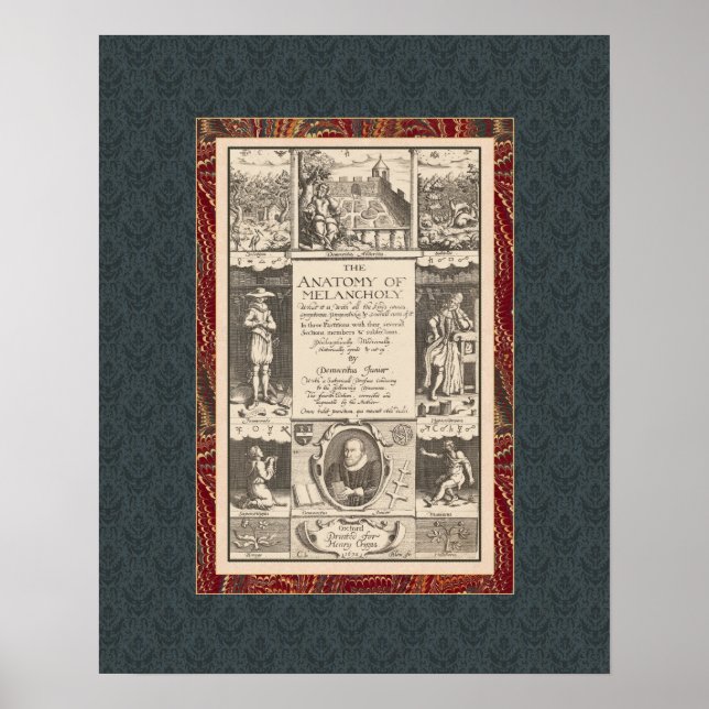 Poster Anatomia da Melancolia Fascinante Antica (Frente)