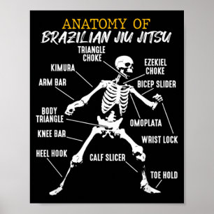 Poster Anatomia de um Jiu Jitsu Brasileiro