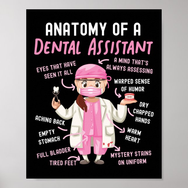 Poster Anatomia dentária De Um Adolescente (Frente)