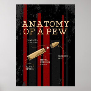 Poster Anatomia Do Proprietário De Uma Arma De Pew