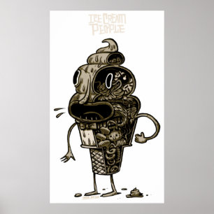 Poster anatomia do sorvete