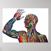 Anatomia humana abstrato veia arte das artérias