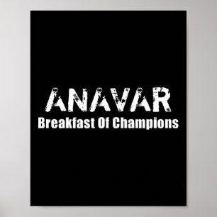 Poster Anavar Steroides - Café Da Manhã De Champi