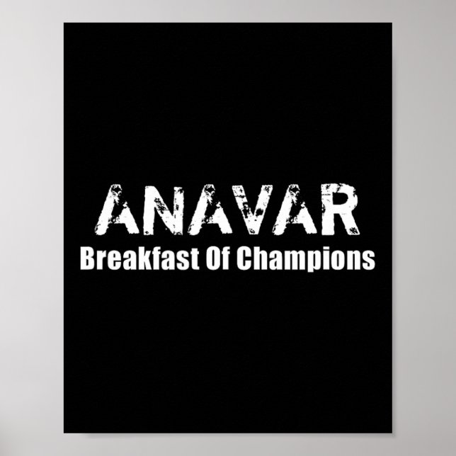 Poster Anavar Steroides - Café Da Manhã De Champi (Frente)