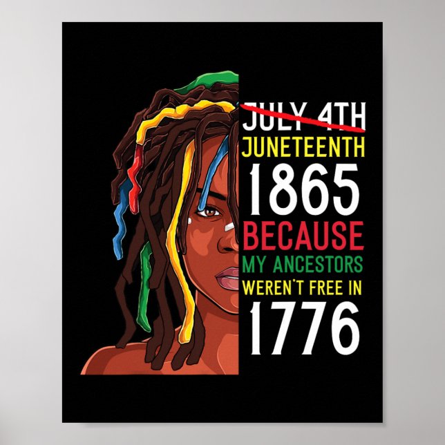 Poster Ancestrais do Décimo Junto Grátis 1776 julho 4 Pre (Frente)
