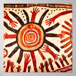 Poster Ancestralidade Radiante: O Mural do Culto Sol