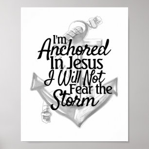 Poster Anchor Coaster Black and White Christian