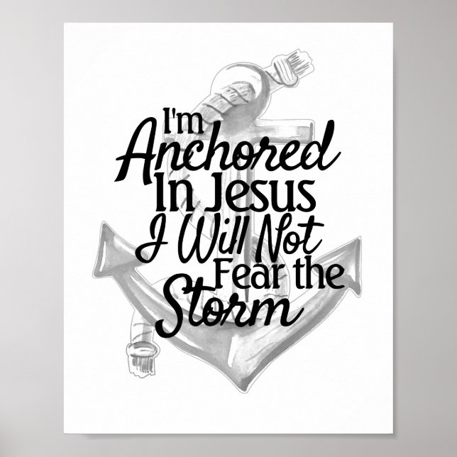 Poster Anchor Coaster Black and White Christian (Frente)