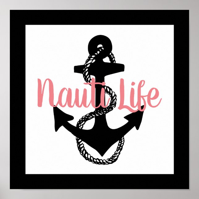Poster ANCHOR náutico + NAUTI LIFE | (Frente)