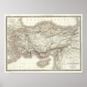 Poster Ancienne de Asie Mineure - menor de Ásia antigo