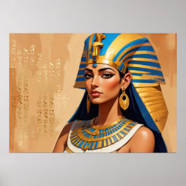 Poster Ancient Egyptian Pharaoh Art – Timeless Pharaonic 