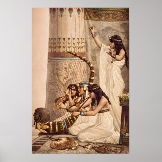 Poster Ancient Egyptian Temple Musicians 