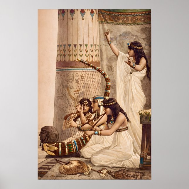 Poster Ancient Egyptian Temple Musicians  (Frente)