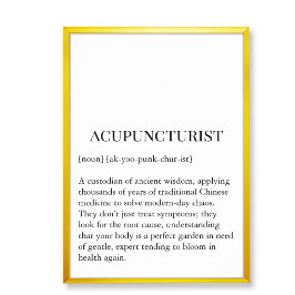 Poster Ancient Wisdom Acupuncture Wall Art Wall Chart