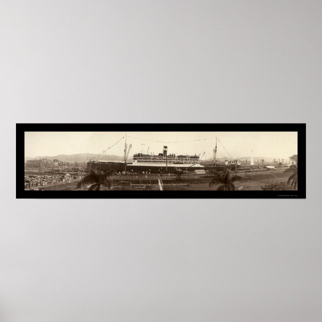 Poster Ancon No Panamá Foto 1939 (Frente)