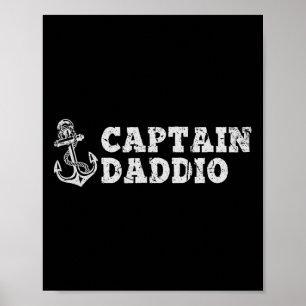 Poster Âncora de Barco Vintage Navegação Barco Capitão Da