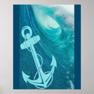 Poster Âncora na onda