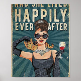 Poster And She Lived Happily Ever After Cats