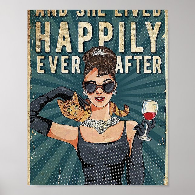 Poster And She Lived Happily Ever After Cats (Frente)