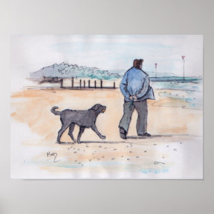 Pôster andando com o cachorro - 07