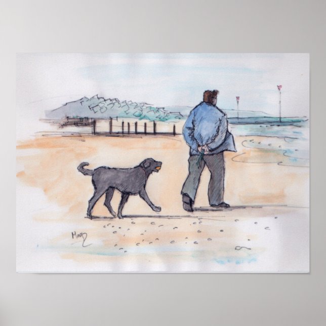 Pôster andando com o cachorro - 07 (Frente)