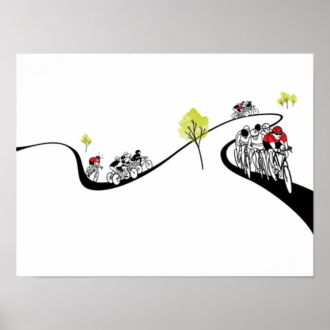 Pôster Andando de bicicleta (Frente)