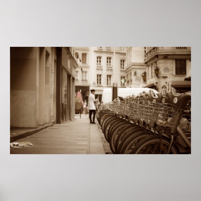 Poster Andando de bicicleta de Paris (Frente)