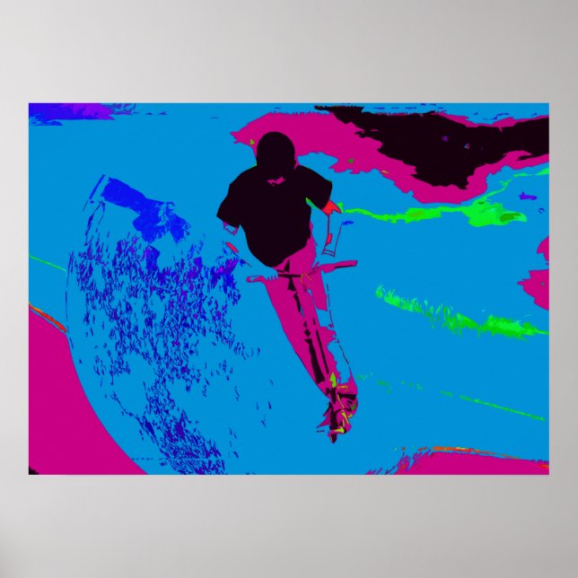 Poster Andando na Galáxia - Patinete Rider (Frente)