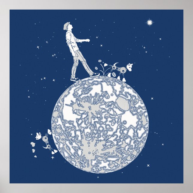 Poster Andando na Lua (Frente)