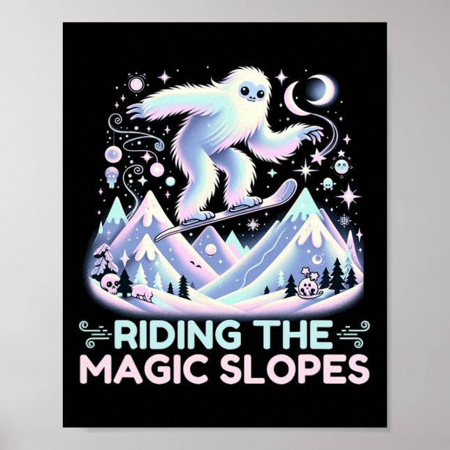 Poster Andando Pela Magia Snowboard Yeti Alpc (Frente)