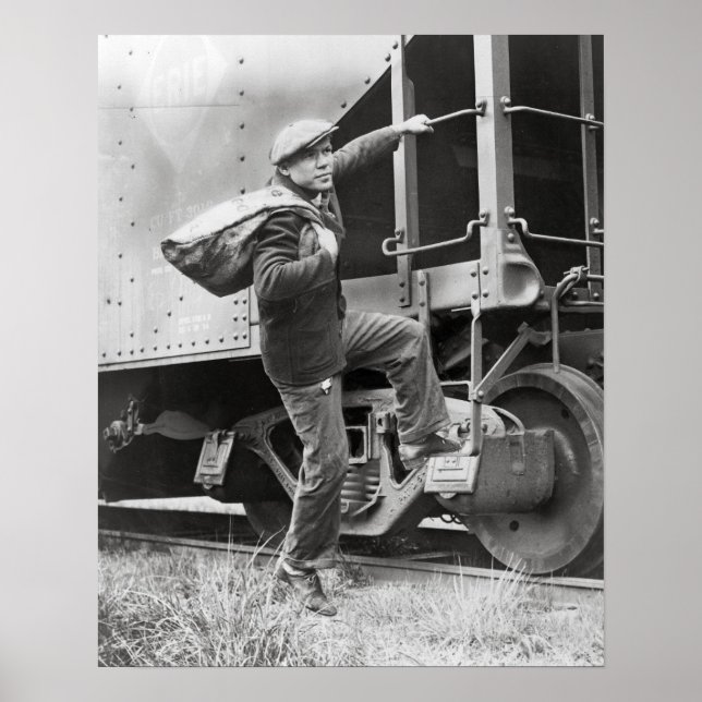 Poster Andando pelos trilhos, 1935. Vintage Photo (Frente)