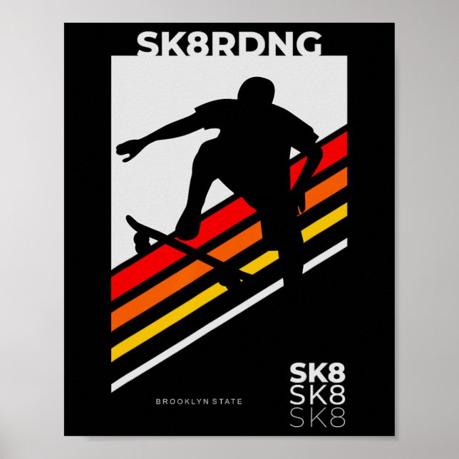 Poster Andar de Skate ou Morrer  (Frente)