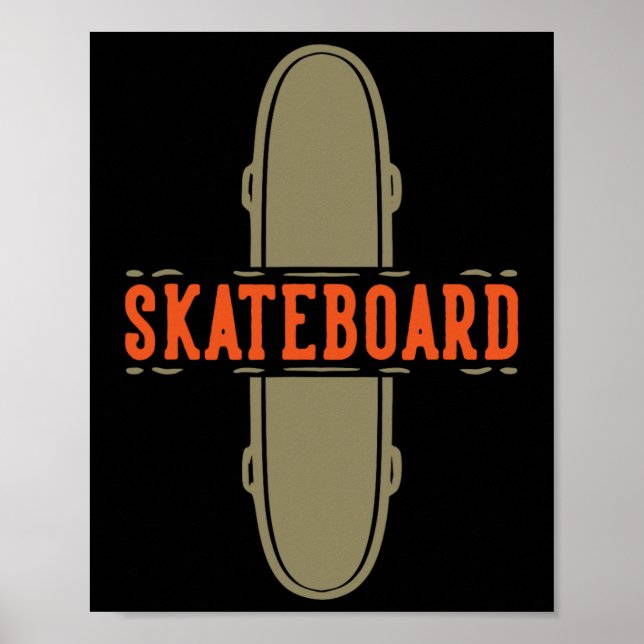Poster Andar de skate Skateboard  (Frente)