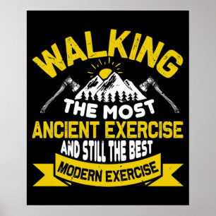 Poster Andar É O Melhor Exercício Moderno